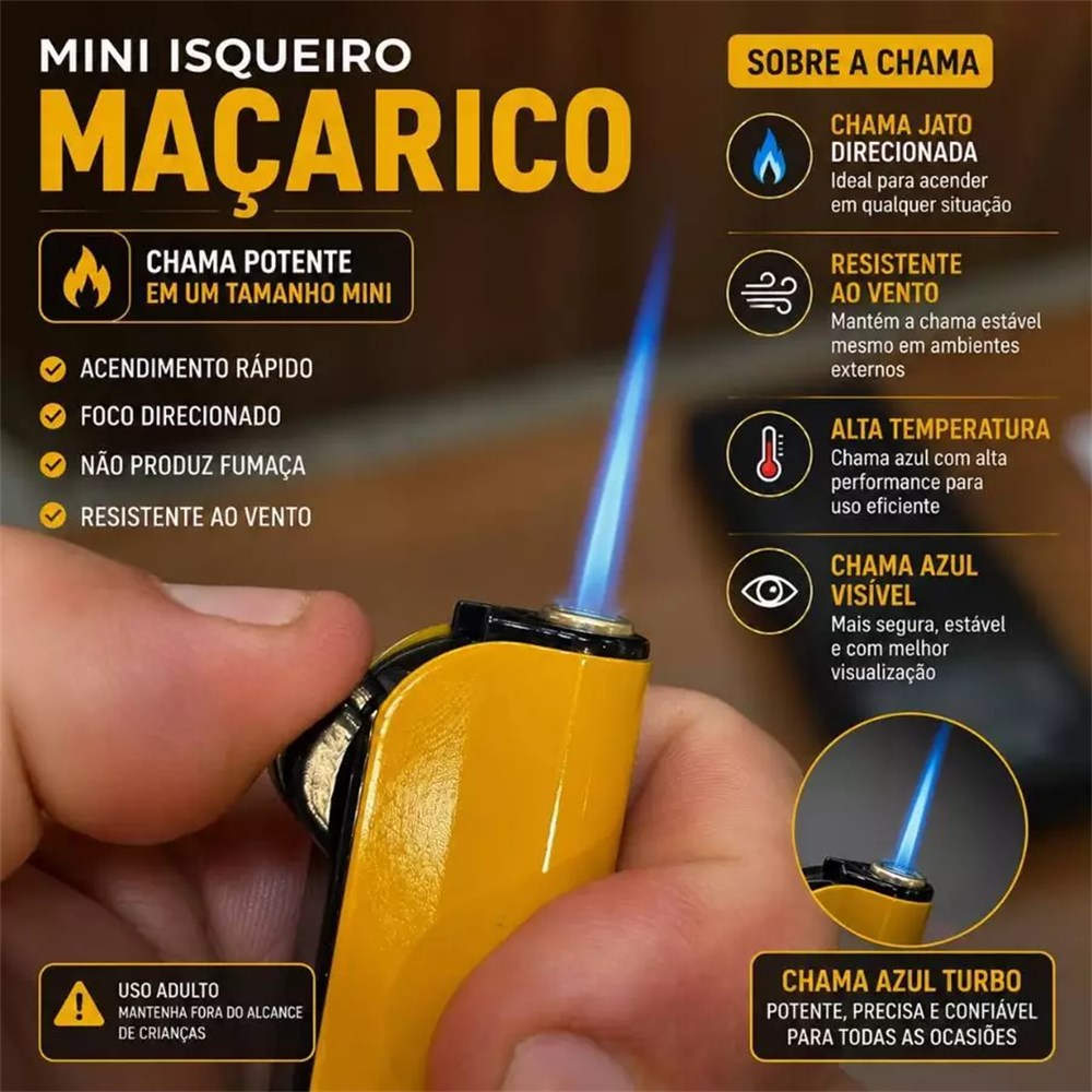ISQUEIRO MAÇARICO-773748344 ISQUEIRO MAÇARICO - Imagem 1