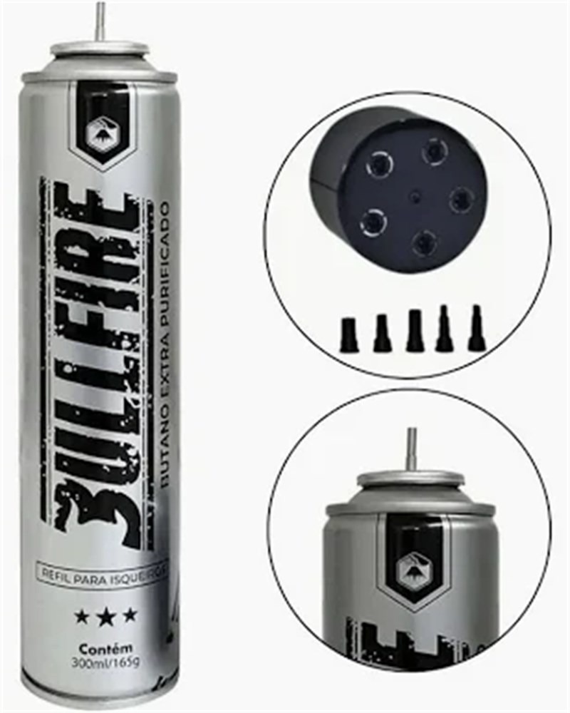 GAS BUTANO BULLFIRE 300ML-1362417487 GAS BUTANO BULLFIRE 300ML - Imagem 1