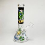 BONG DE VIDRO MOON RICK AND MORTY TRANSPARENTE DESENHOS DIVERSOS 26CM