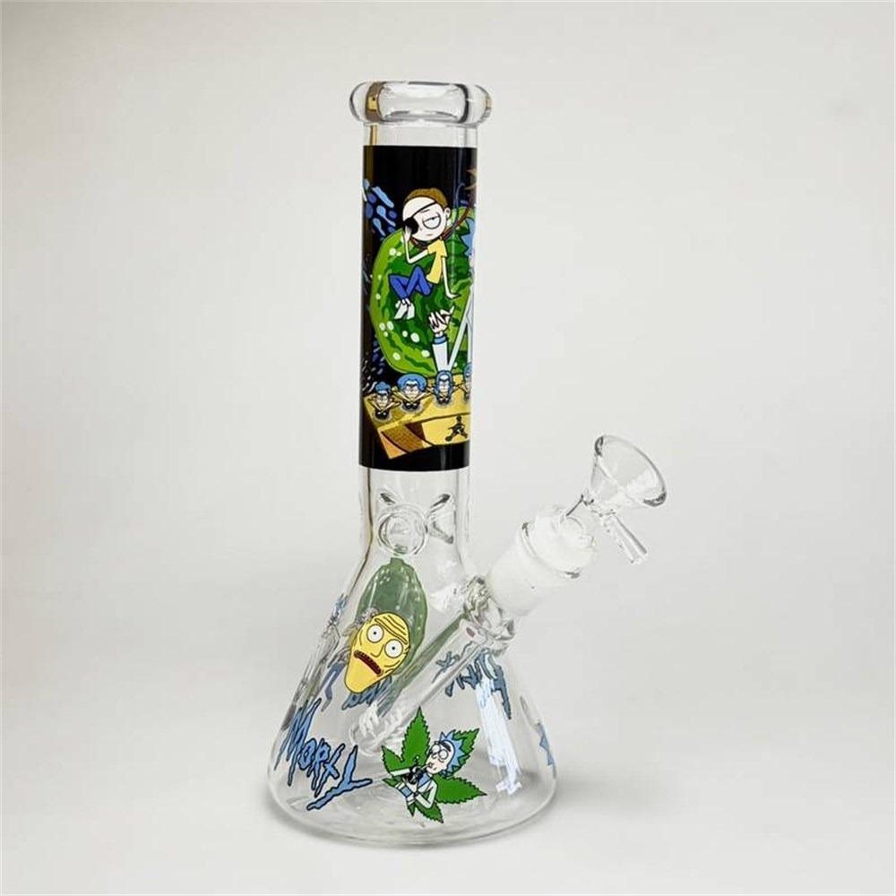 BONG DE VIDRO MOON RICK AND MORTY TRANSPARENTE DESENHOS DIVERSOS 26CM-1051568387 BONG DE VIDRO MOON RICK AND MORTY TRANSPARENTE DESENHOS DIVERSOS 26CM - Imagem 1